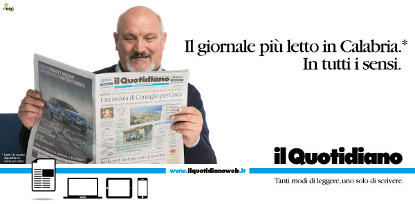 campagna pubblicitaria Il Quotidiano della Calabria