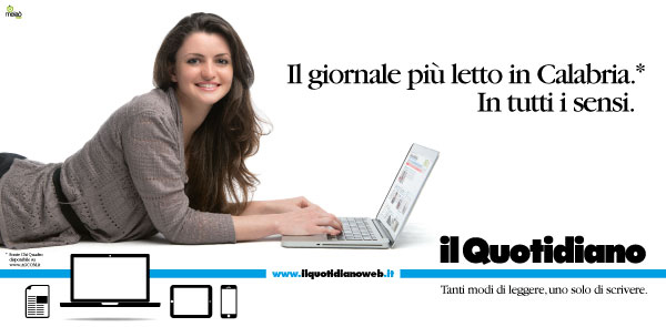 campagna pubblicitaria Il Quotidiano della Calabria