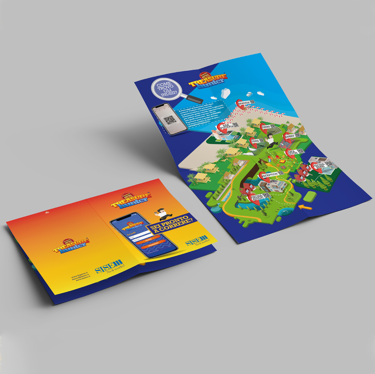 depliant App treasure hunter